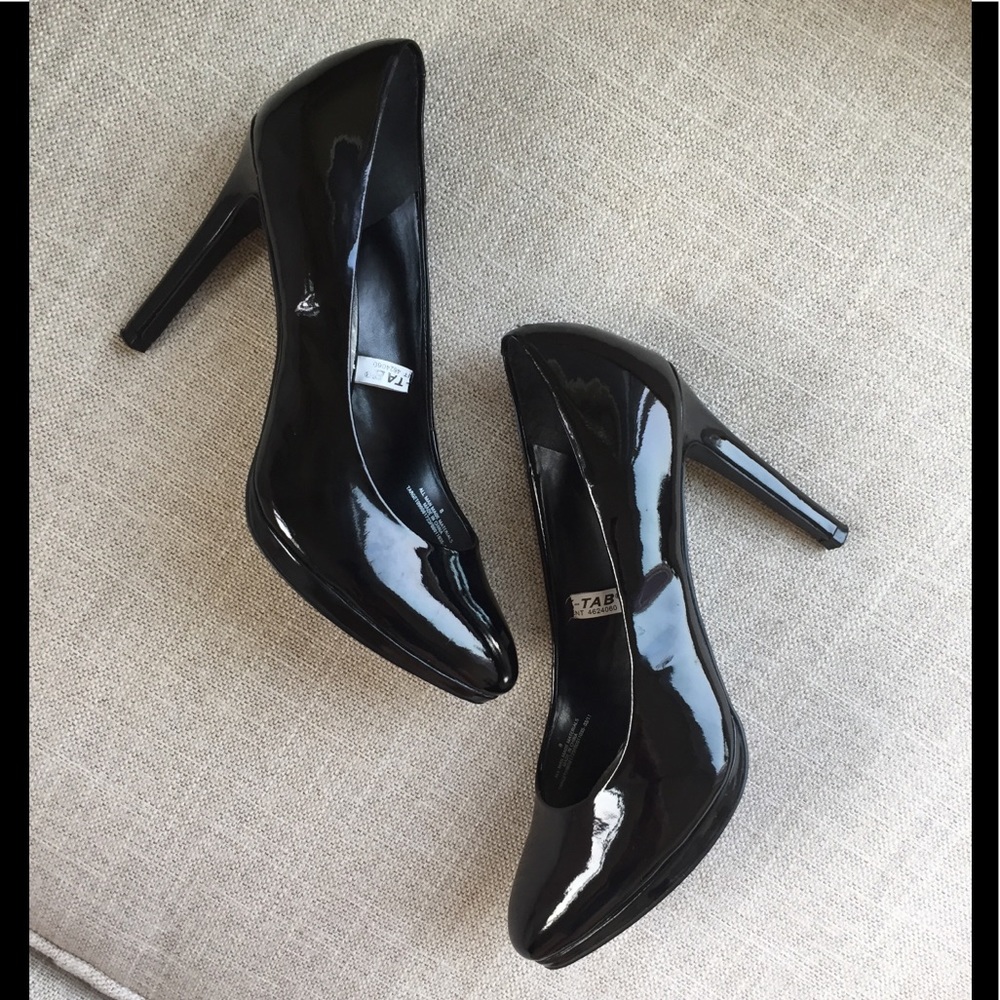 Black Patent Leather High Heels